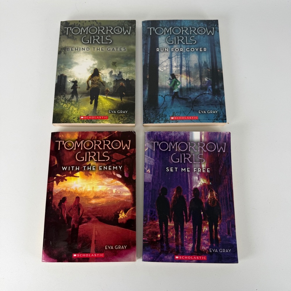 Tomorrow Girls Series Eva Gray Scholastic Paperback Books 1-4 Set Dystopian YA